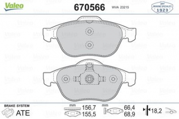ÖN BALATA LGN II III 01 MGN II 02 Marka : VALEO