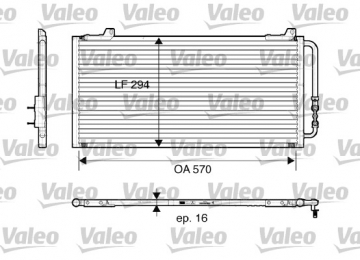 KLİMA RADYATÖRÜ ROVER 200 95-00 400 95-00 25 99-05 45 00-05 CABRIOLET 1.6 96-99 COUPE Marka : VALEO