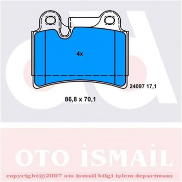 ARKA BALATA TOUAREG 3.2V6-3.6V6 FSI-4.2 V8-4.2V8 FSI-6.0 W12-2.5 R5 TDI-3.0 V6 TDI 02-10 0986TB3075 Marka : BOSCH