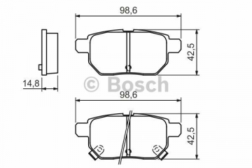 ARKA BALATA AURIS-COROLLA 1.4-1.6 VVTI 07-10 1.4D-4D-1.6 13 0986TB3071 Marka : BOSCH