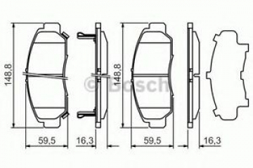 ÖN BALATA HONDA CIVIC SEDAN 07-11 - FRV 07 Marka : BOSCH