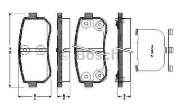 ARKA BALATA ACCENT ERA 1.4GL-1.5CRDI-1.6GLS 05-10 -KIA RIO 02 KIA CEED 07 10 SPORTAGE 06 0986TB2975 Marka : BOSCH