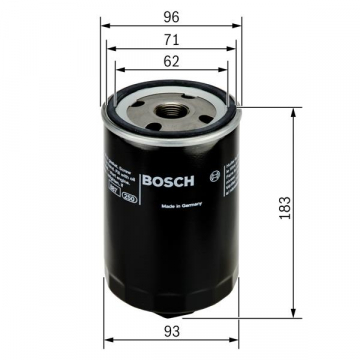 YAĞ FİLTRESİ T4 AAF-ACU-AEN-AEU 90-03 - LT28-35 - LT40-55 82-96 - VOLVO 740-940-960 Marka : BOSCH