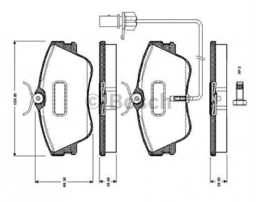 0986TB2030 ÖN BALATA LT35 95-6.06 SPRINTER 95-6.06 VİTO 96.7.03 19.6x156.5x64.9 Marka : BOSCH