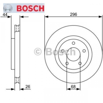 ÖN FREN AYNASI QASHQAI 1.6-2.0-2.0-1.5DCİ-2.0DCİ 4X4 07 XTRAIL 2.0-2.5-2.0DCİ 295.5x26x5DLxHAVALI Marka : BOSCH