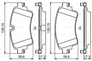 ARKA BALATA AUDI A4-A5-A7-Q5-Q7 2014 129.3x59x17.5 Marka : BOSCH