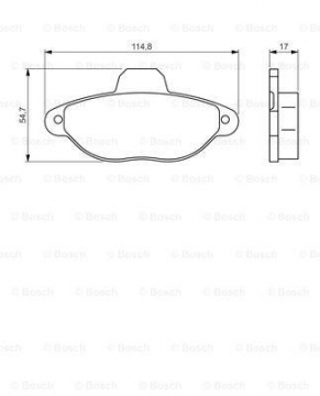 ÖN BALATA PANDA 1.1 03 1.2 03 PUNTO 1.2 99 03 SEICENTO 98-10 T 0986TB2225 Marka : BOSCH