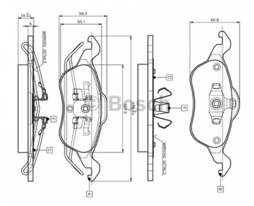 0986TB2338 ÖN BALATA FOCUS 1.4 1.6 1.8 2.0 10.98-11.04 Marka : BOSCH