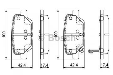ARKA BALATA FIAT EGEA 1.3-1.4-1.6-1.6D Marka : BOSCH