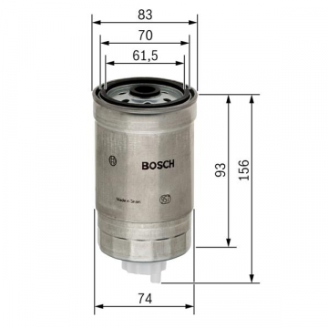 1457434105 YAKIT FİLTRESİ ASTRA-CORSA-VECTRA-BOXER-DUCATO1.7-1.9-2.4-2.5D- Marka : BOSCH