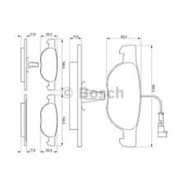 ÖN BALATA PUNTO 1.4-1.3 JTD 16V 03 1.9 JTD 01 GRANDE PUNTO 1.4 05 1.3 JTD 08 Marka : BOSCH