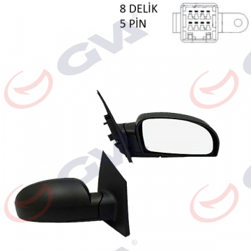 DIŞ DİKİZ AYNASI ELEKTRİKLİ SOL GETZ 02-06 VM-452EHL Marka : GVA