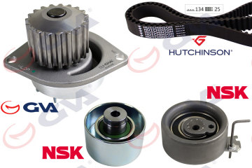 DEVİRDAİMLİ EKSANTRİK GERGİ KİTİ 134x254 P206-307-PARTNER-BERLINGO-C3-XSARA 1.6 16V NFU TU5JP4 Marka : GVA