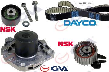 DEVİRDAİMLİ EKSANTRİK GERGİ KİTİ 194x240 EGEA-DOBLO-LINEA-PUNTO EVO 1.6MJT-BRAVO II-COMBO 1.6CDTI Marka : GVA