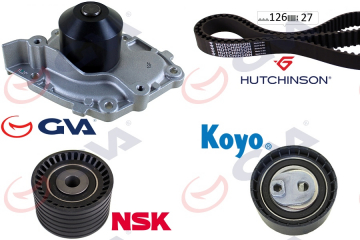 DEVİRDAİMLİ EKSANTRİK GERGİ KİTİ 126x270 LAGUNA 2.0 16V F4R760 02-03 MEGANE 4/04 Marka : GVA