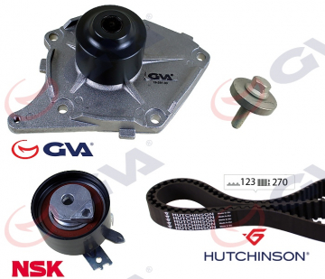 DEVİRDAİMLİ EKSANTRİK GERGİ KİTİ 123x270 CLIO II-IV KANGOO 01 MEGANE II-SCENIC II-MICRA III 1.5DCI K9K Marka : GVA