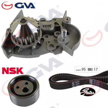 DEVİRDAİMLİ EKSANTRİK GERGİ KİTİ 095x170 CLIO I - R19 1.2-1.4 90-98 - 88-95 MEGANE I 1.4-1.6 96-99 Marka : GVA