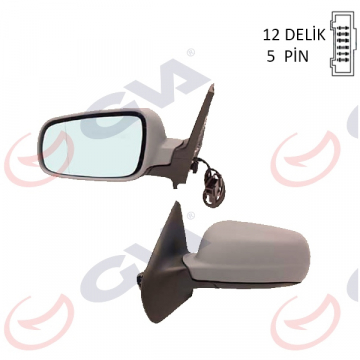 DIŞ DİKİZ AYNASI ELEKTRİKLİ SOL GOLF IV-BORA 98 ASTARLI VM-188AL Marka : GVA