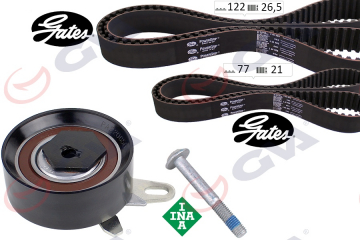 TRİGER SETİ 122x26.5-077x210 TRANSPORTER T4 2.4D 90-03 AJA K065323XS 2 KAYIŞ 1 GERGİ Marka : GVA