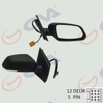 DIŞ DİKİZ AYNASI ELEKTRİKLİ SAĞ POLO 05-08 SİNYALLİ VM-377EHR Marka : GVA