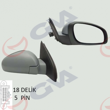 DIŞ DİKİZ AYNASI ELEKTRİKLİ SAĞ VECTRA C 07 ASTARLI VM-966EHPR Marka : GVA