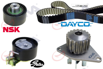 DEVİRDAİMLİ EKSANTRİK GERGİ KİTİ 135x254 P206-207-307-1007-C2-C3-C4 1.4 16V KFU ET3J4 Marka : GVA
