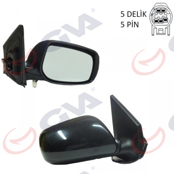 DIŞ DİKİZ AYNASI ELEKTRİKLİ ASTARLI ISITMALI SAĞ COROLLA 08-10 VM-6263NEHPR Marka : GVA