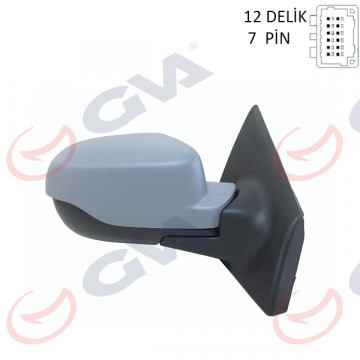 DIŞ DİKİZ AYNASI ELEKTRİKLİ SAĞ CLIO III HB 09 ISITMALI SENSÖR ASTARLI KONV.CAM 7 FİŞ VM-6135EHPSR Marka : GVA