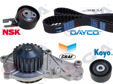 DEVİRDAİMLİ EKSANTRİK GERGİ KİTİ 144x254 P206-207-307-BIPPER-C2-C3-NEMO-FIESTA V 1.4HDI-TDCI 02 Marka : GVA
