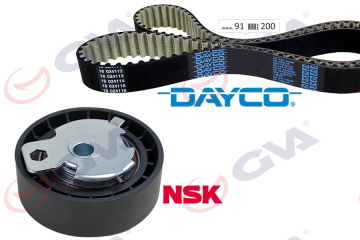EKSANTRİK GERGİ KİTİ 091x200 FOCUS I-II 98 CMAX-MONDEO IV 07 CONNECT 02 1.8TDCI TEFLONLU Marka : GVA