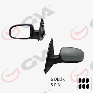 DIŞ DİKİZ AYNASI ELEKTRİKLİ SOL CORSA C 00 ASTARLI ASFERİKLİ VM-200EHPAL Marka : GVA