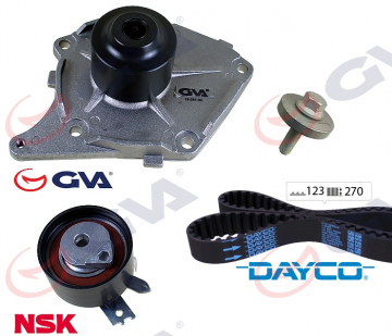 DEVİRDAİMLİ EKSANTRİK GERGİ KİTİ 123x270 CLIO II-IV KANGOO 01 MEGANE II-SCENIC II-MICRA III 1.5DCI K9K Marka : GVA
