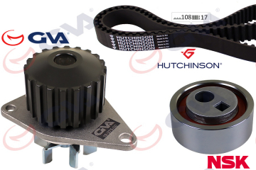 DEVİRDAİMLİ EKSANTRİK GERGİ KİTİ 108x170 P106-206-306-307-405-PARTNER-BERLINGO-XSARA-SAXO 1.4 TU3JP Marka : GVA