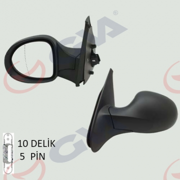 DIŞ DİKİZ AYNASI ELEKTRİKLİ SOL CLIO SYMBOL THALIA 2008 ASFERKLİ VM-6124EHAL Marka : GVA