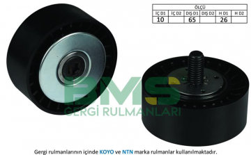 EKSANTRİK GERGİ RULMANI ANTARA 07 CAPTIVA 2.0D 06 CRUZE 09 LACETTI 07 NUBIRA 05 Marka : BMS