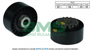 ALTERNATÖR GERGİ RULMANI CLIO I-II 96- -KANGOO 01- -TWNG 96- -SANDERO 08- 1.2-1.2 16V Marka : BMS