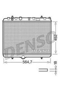 RADYATÖR 307-407-C4-C5-BERLINGO-PARTNER1.6-1.8-2.0 HDİ AC /- MEK OTOM 536x378x28 Marka : DENSO