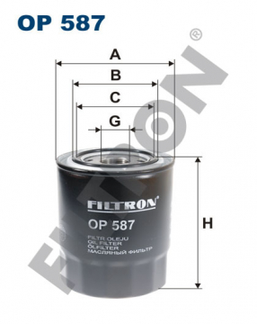 YAĞ FİLTRESİ H100 93-00 H1 97-00 STAREX 97 2.5D-2.5TD Marka : FILTRON
