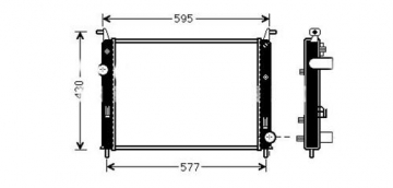 RADYATÖR ALBEA 1.3 JTD-PALIO YM-STRADA 06 AC 520X395x42 2 SIRA ALB SİSTEM Marka : KALE
