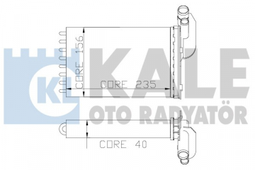 KALORİFER RADYATÖRÜ MGN I-CLIO I-R19 234x157X42 2 SIRA CU PL Marka : KALE