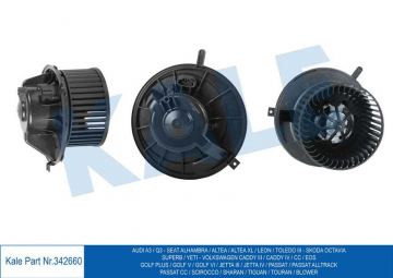 KALORİFER MOTORU 12V CADDY III-GOLF V-VI-PLUS-JETTA III-PASSAT-TIGUAN-TOURAN-SCIROCCO-A3-OCTAVIA 05 Marka : KALE