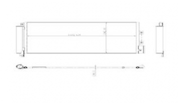 KLİMA KONDENSERİ LINEA 1.3 JTD 628x305x12 1 SIRA ALB SİSTEM Marka : KALE