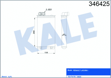 KALORİFER RADYATÖRÜ LGN I 95-01 260x157 Marka : KALE