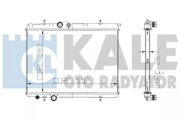RADYATÖR P206 1.1i 1 SIRA ALB SİSTEM Marka : KALE