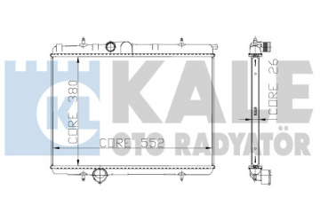 RADYATÖR 206 00 2.0 16V AC KLİMASIZ MEK 562.5x378.6x27 Marka : KALE