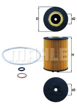 YAĞ FİLTRESİ BMW E53 X5 4.4İ 4.8İS E60 545İ 03 E61 545İ 04 E63 645Cİ E64 645Cİ Marka : MAHLE