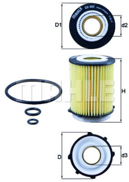 YAĞ FİLTRESİ MERCEDES A SERİ W176 A180-A200-A250-B SERİ W246 B180-B200-B220-B250-C SERİ C180-C200 Marka : MAHLE