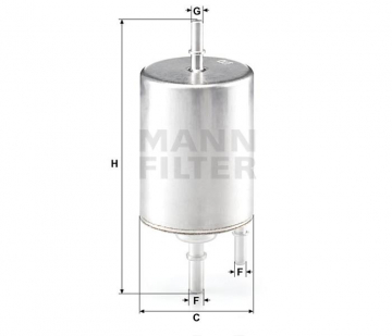 x YAKIT FİLTRESİ AUDI A6 4F/C6 5.2 FSI V10 435HP 06/06-09/11 Marka : MANN