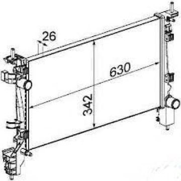 RADYATÖR MEKANİK FIORINO 1.3 MTJ 08 625X359X34 Marka : ORIS