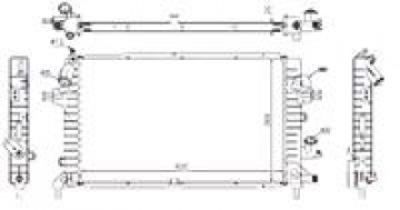 RADYATÖR ASTRA H 1.3-1.7-1.9 CDTİ 04 ZAFIRA 1.7-1.9 CDTI 05 AC KLİMASIZ MEK BRAZİNG 600x369x26 Marka : ORIS